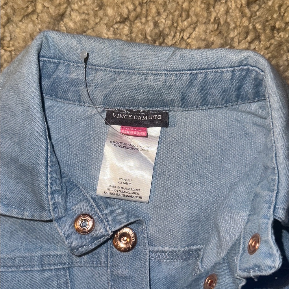 NWT Vince Camuto Denim Romper (S) - Picture 4 of 4
